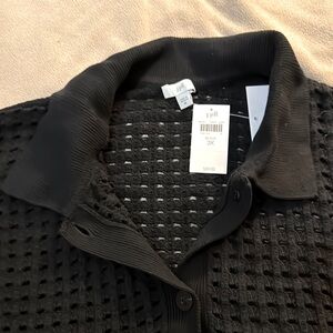 J. Jill Black Knit Blouse